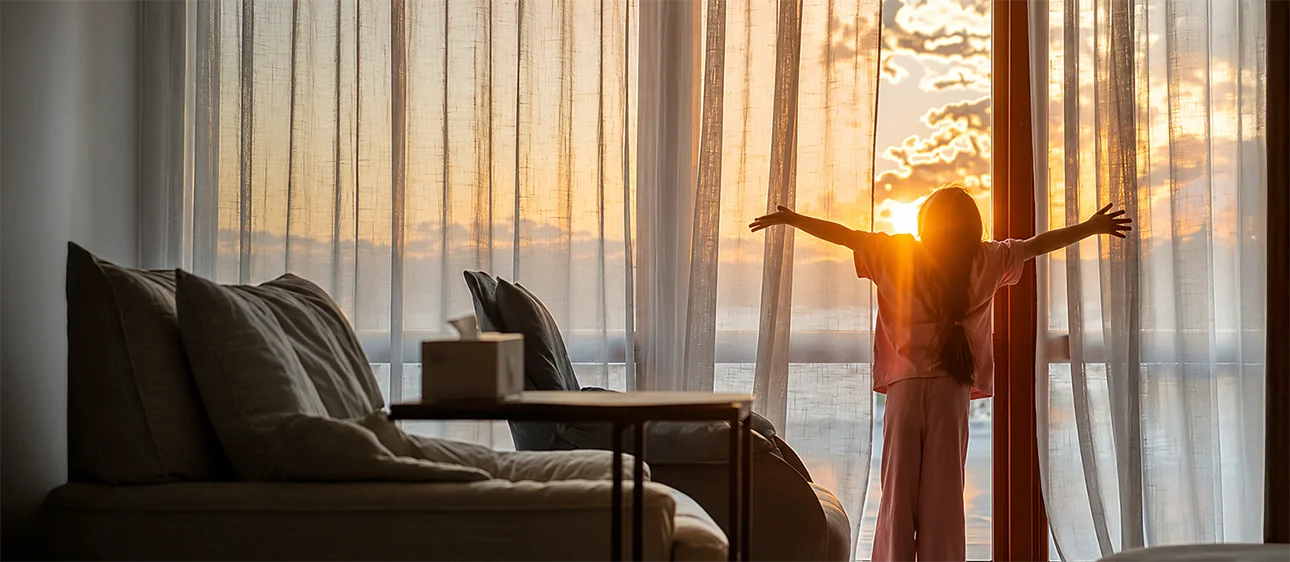 Ample natural light and unobstructed views