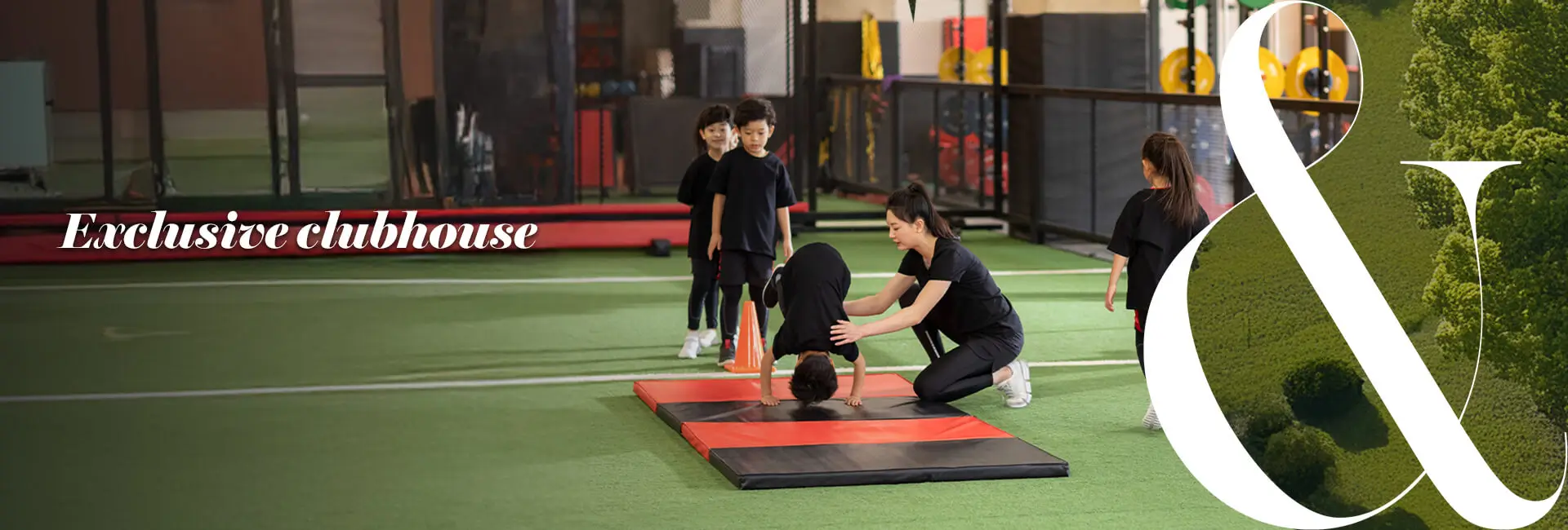 Exclusive clubhouse with kids' activity zone