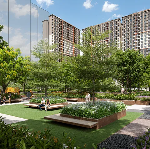 68.7% open spaces with sunrise deck and free-flowing ventilation