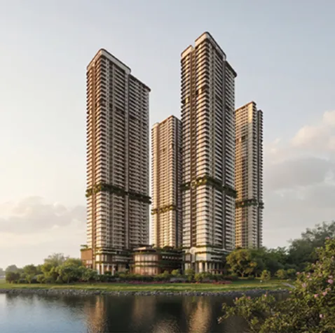 Birla Punya residential towers overlooking the riverside in Pune