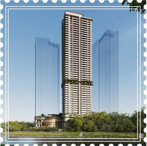 Birla Punya Pune – premium high-rise residential tower with modern architecture, lush greenery, and luxury living spaces